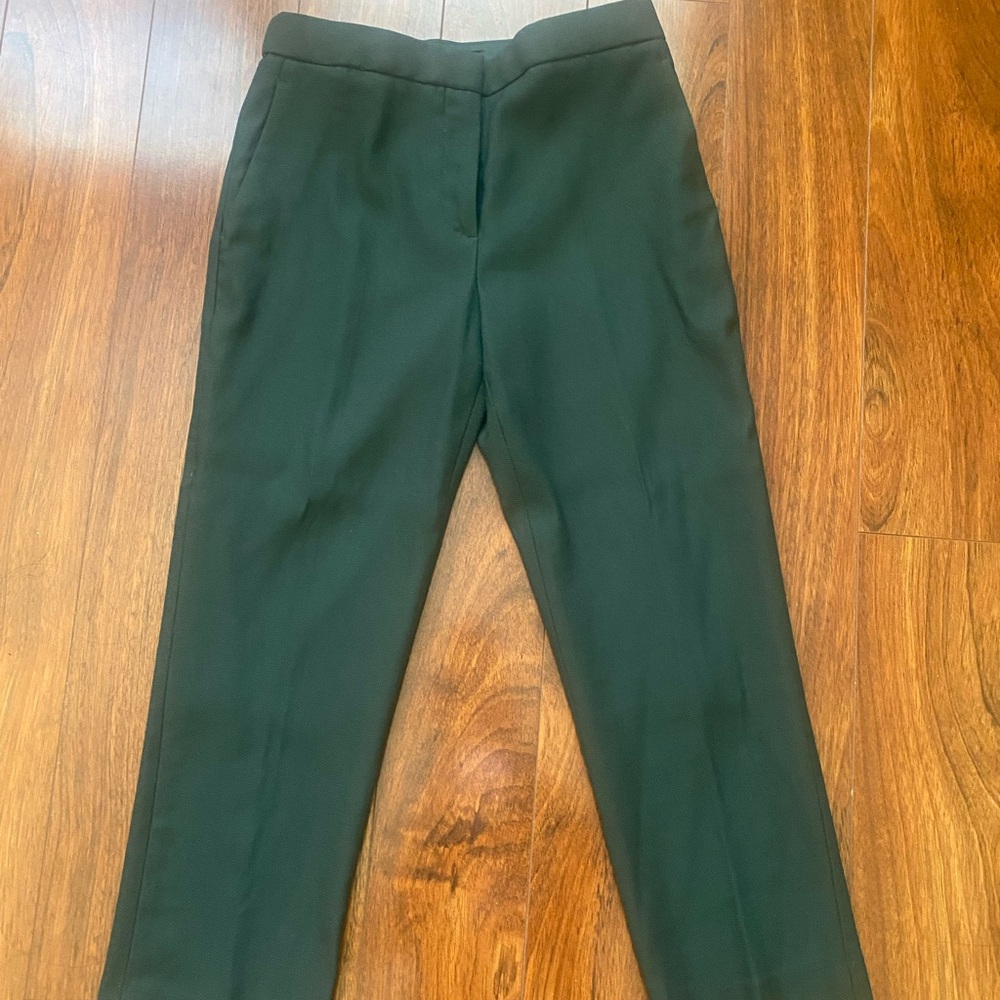 The Row Dark Green Wool cropped Trousers size 4